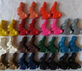 Rabbit or Easter Bunny Crayon Set of 28