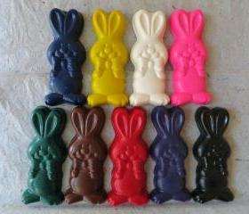 Large Bunny Rabbit with Bow Tie Crayon Set of 28