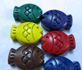 Large Fish Crayon Set of 14
