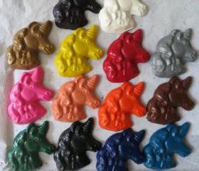 Large Unicorn Crayon Set of 14