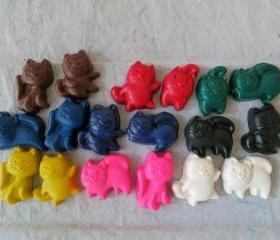 Kitten or Cat Crayon Set of 56