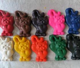 Giant Cat Kitten Crayon Set of 28
