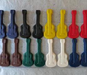 Acoustic Guitar Instrument Crayon Set of 56