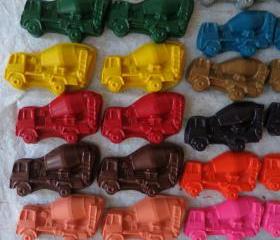 Cement Truck Construction Crayon Set of 28