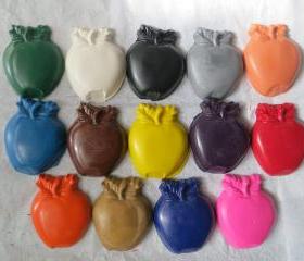 Large Apples Fruit Crayon Set of 14