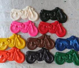 Large Motorcycle Crayon Set of 28